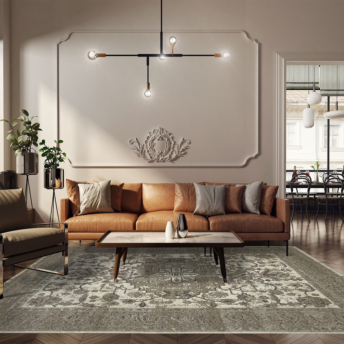 Artisan Nova Beige Transitional Knotted Rugs