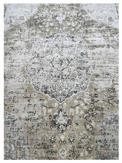Artisan Nova Beige Brown Transitional Knotted Rugs