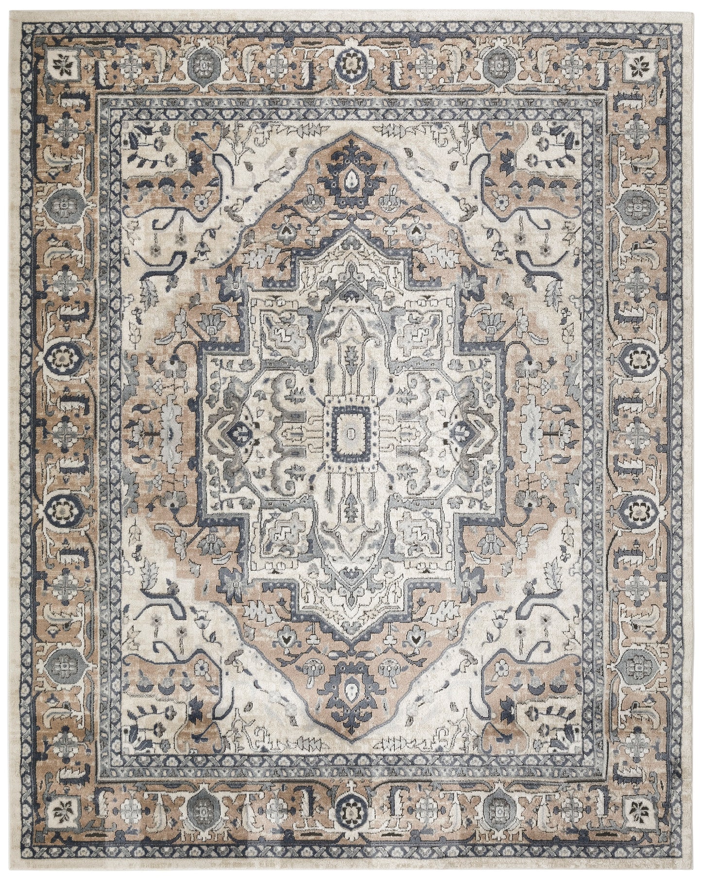 Nourison Home Quarry  Ivory Taupe  Traditional