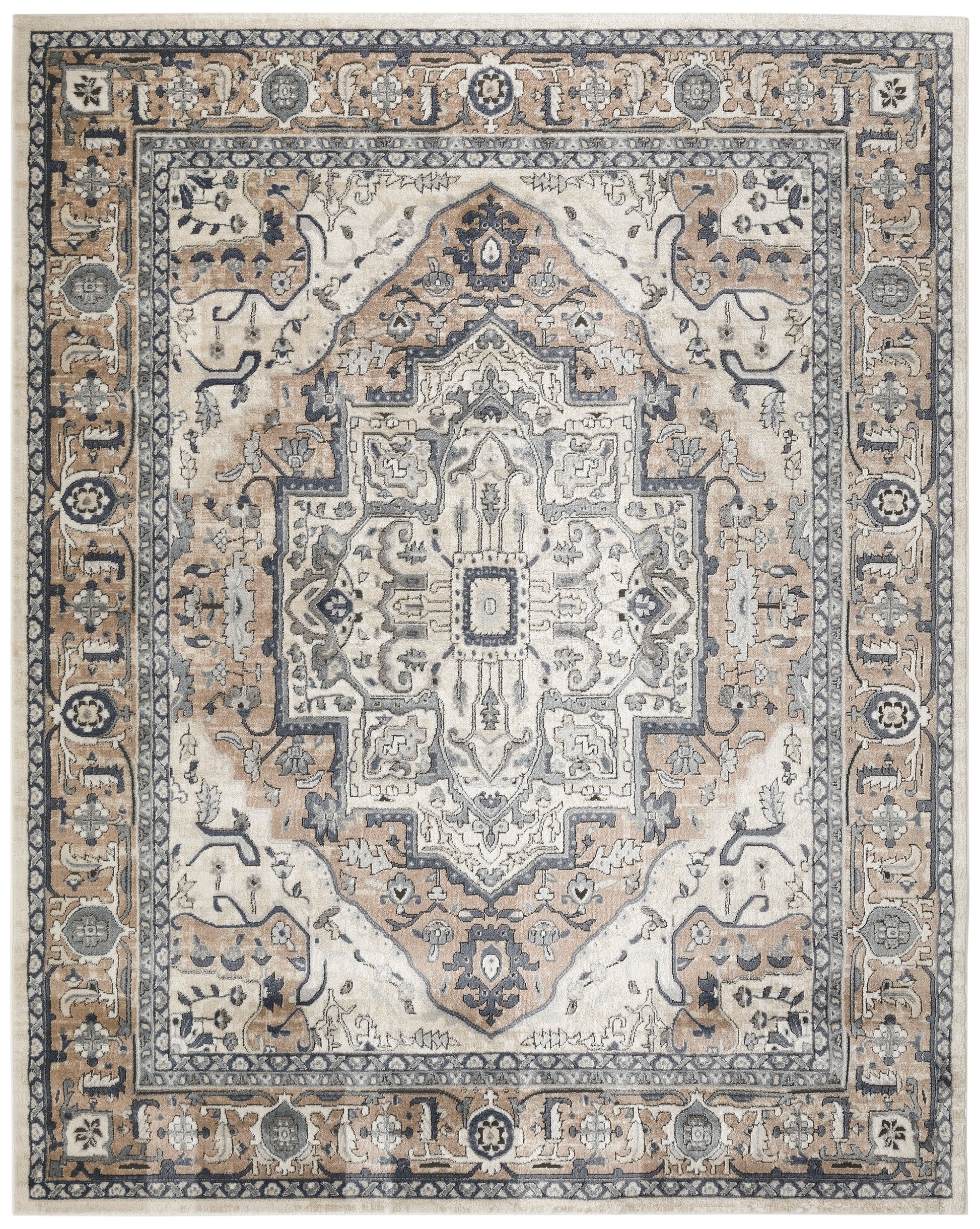 Nourison Home Quarry  Ivory Taupe  Traditional