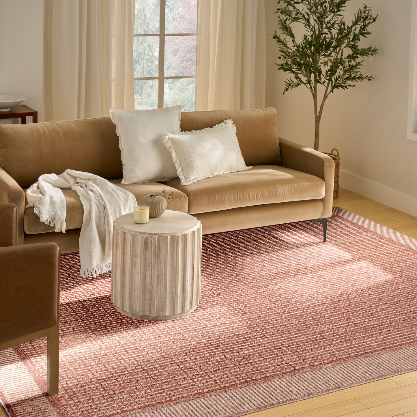 Nourison Home Nordic  Brick Ivory  Contemporary