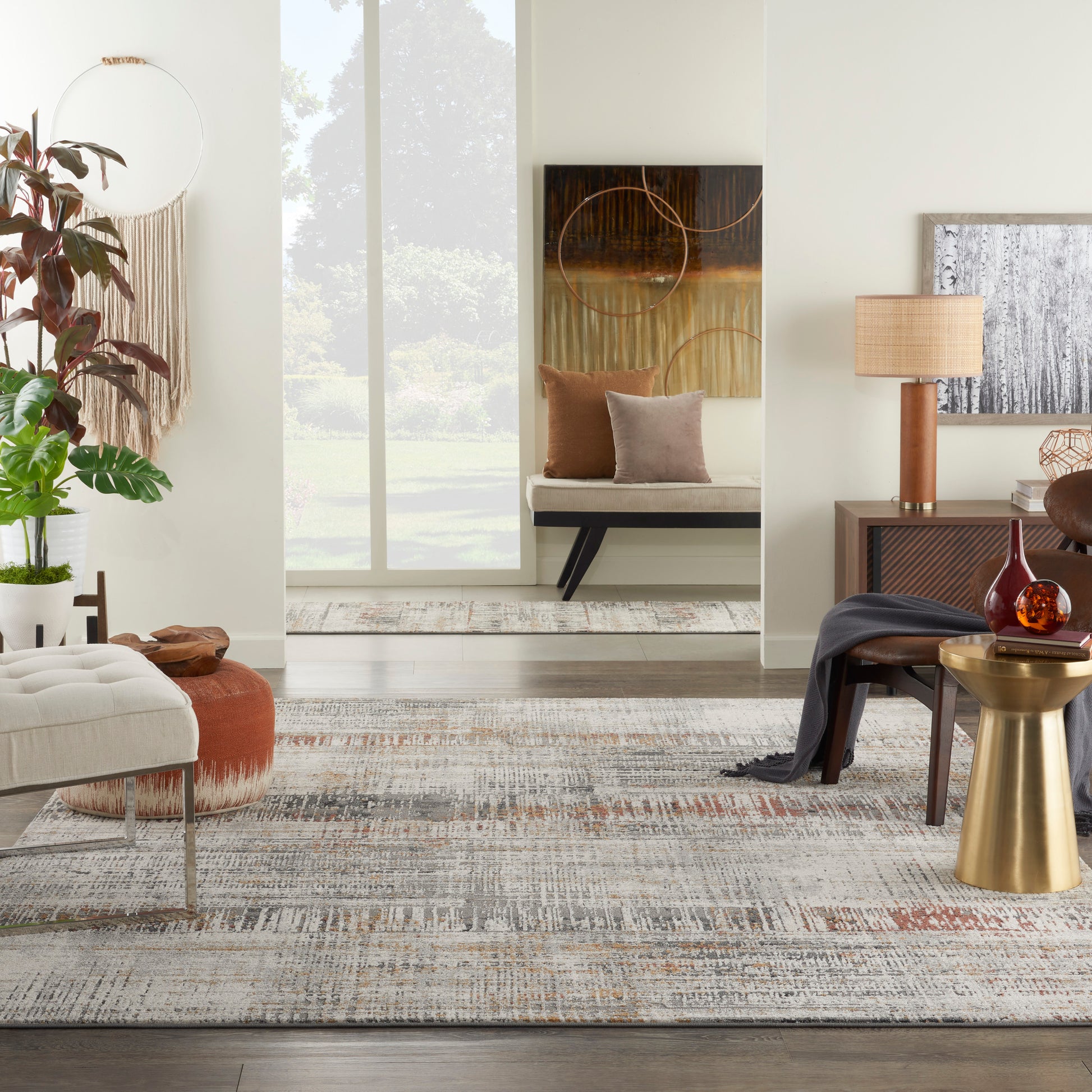 Nourison Home Tangra  Multicolor  Contemporary