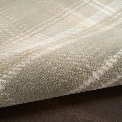 Nourison Home Grafix  Olive  Contemporary