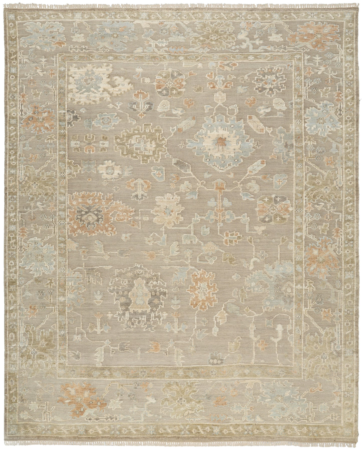 Nourison Home Whispers WHP01 Taupe Traditional Hand Knotted Rug