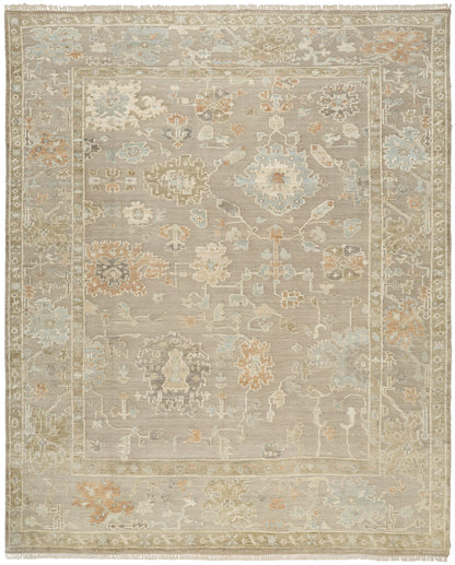 Nourison Home Whispers WHP01 Taupe Traditional Hand Knotted Rug