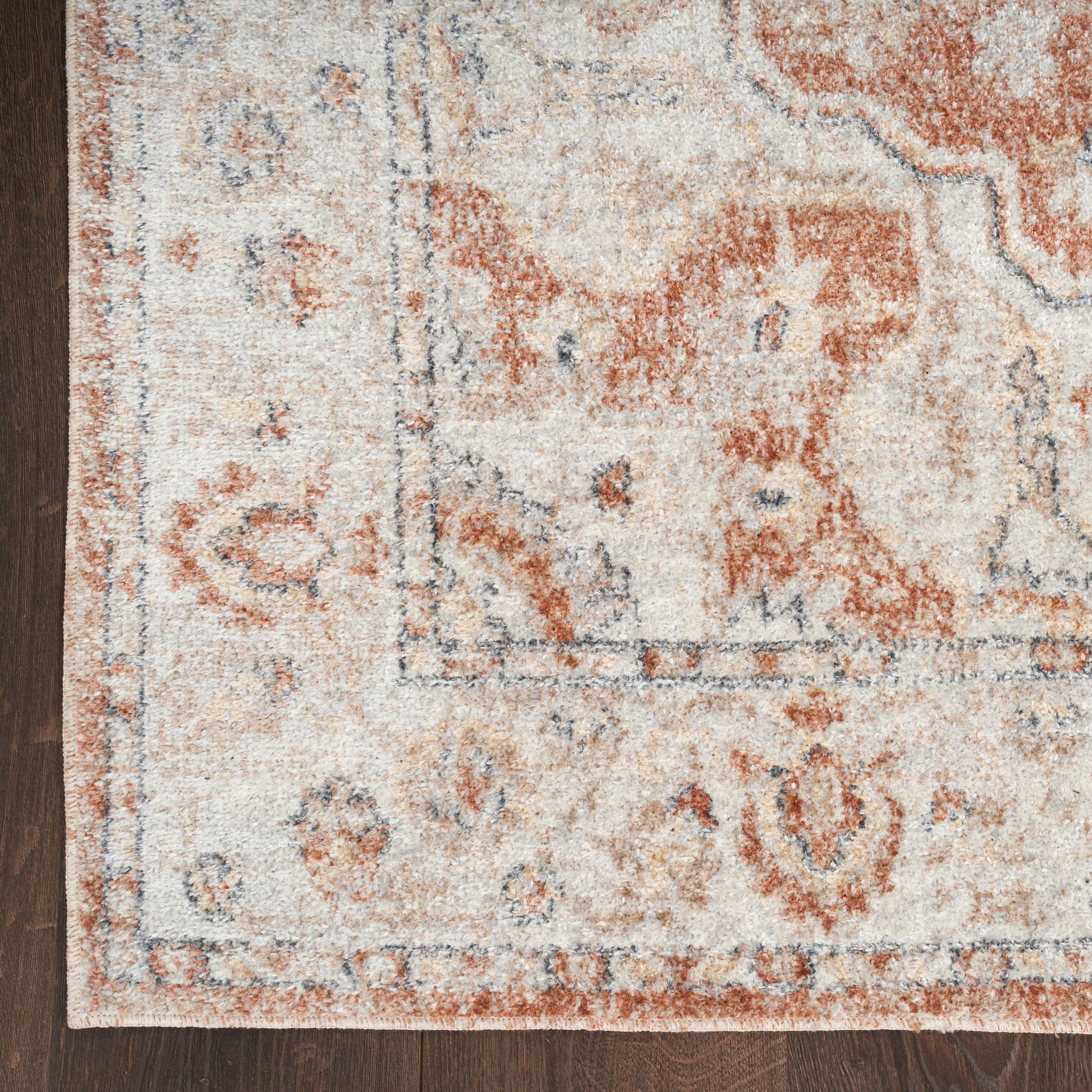 Nourison Home Astra Machine Washable  Gold Multicolor  Traditional