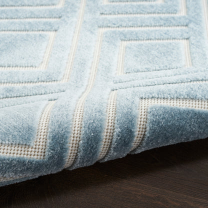 Nourison Home Care Free  Blue  Contemporary