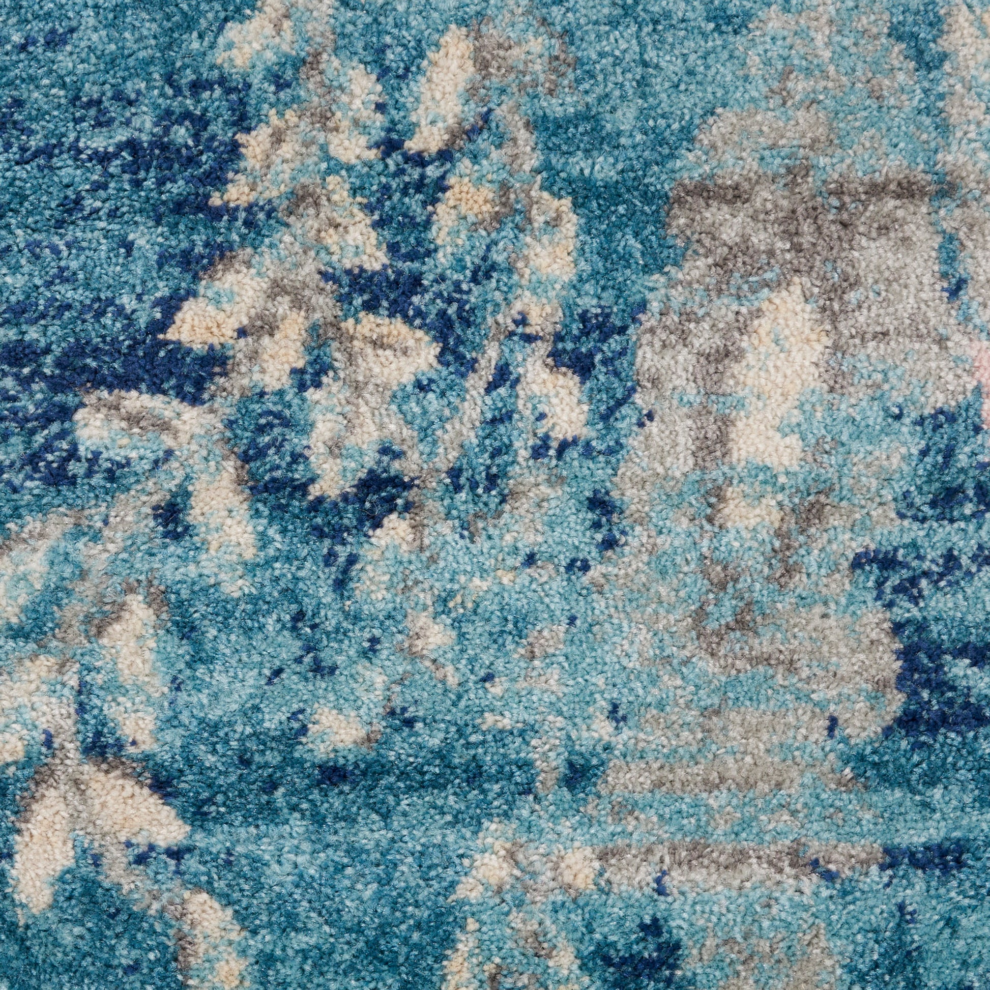 Nourison Home Tranquil  Turquoise  Contemporary