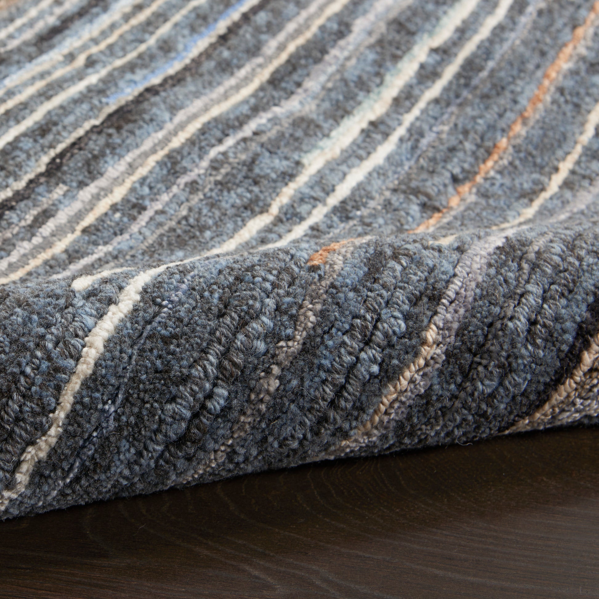 Nourison Home Plateau  Blue  Contemporary