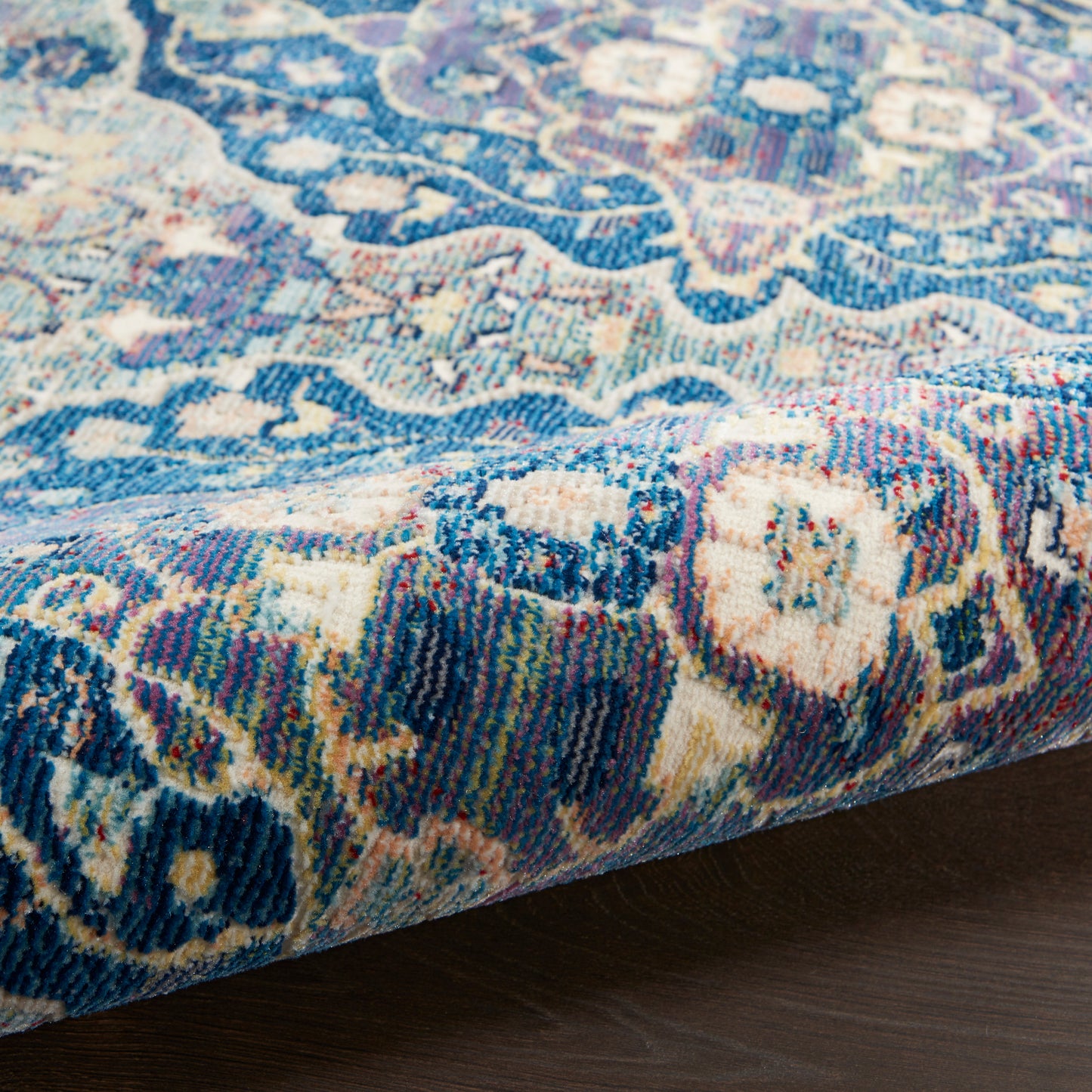 Nourison Home Ankara Global  Navy Multicolor  Transitional