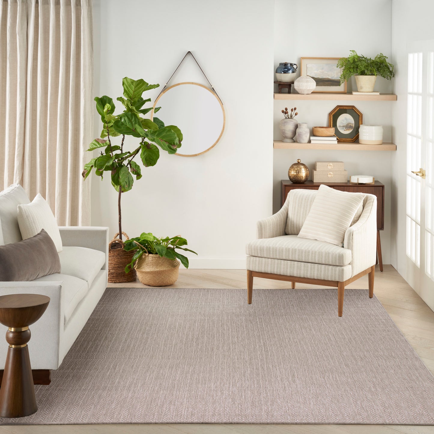 Nourison Home Horizon Indoor/Outdoor  Grey  Contemporary