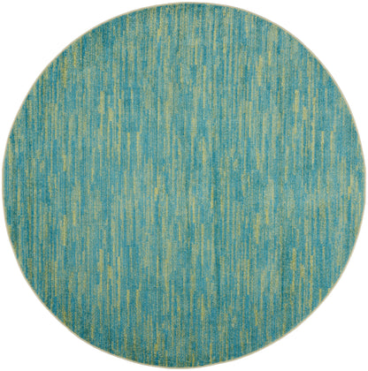 Nourison Home Nourison Essentials NRE01 Blue Green Contemporary Power-loomed Rug