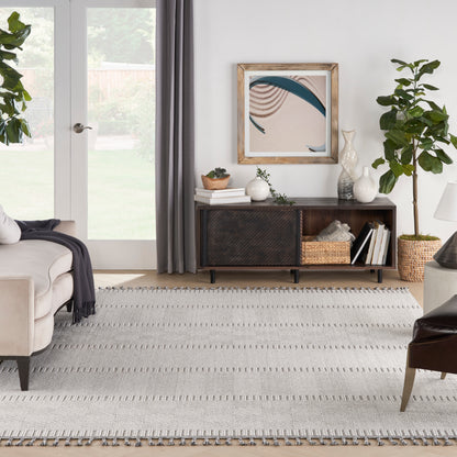 Nourison Home Paxton  Grey Ivory  Contemporary