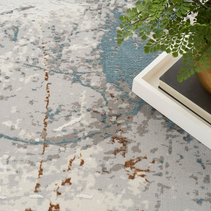 Nourison Home Desire  Ivory Grey Blue  Contemporary