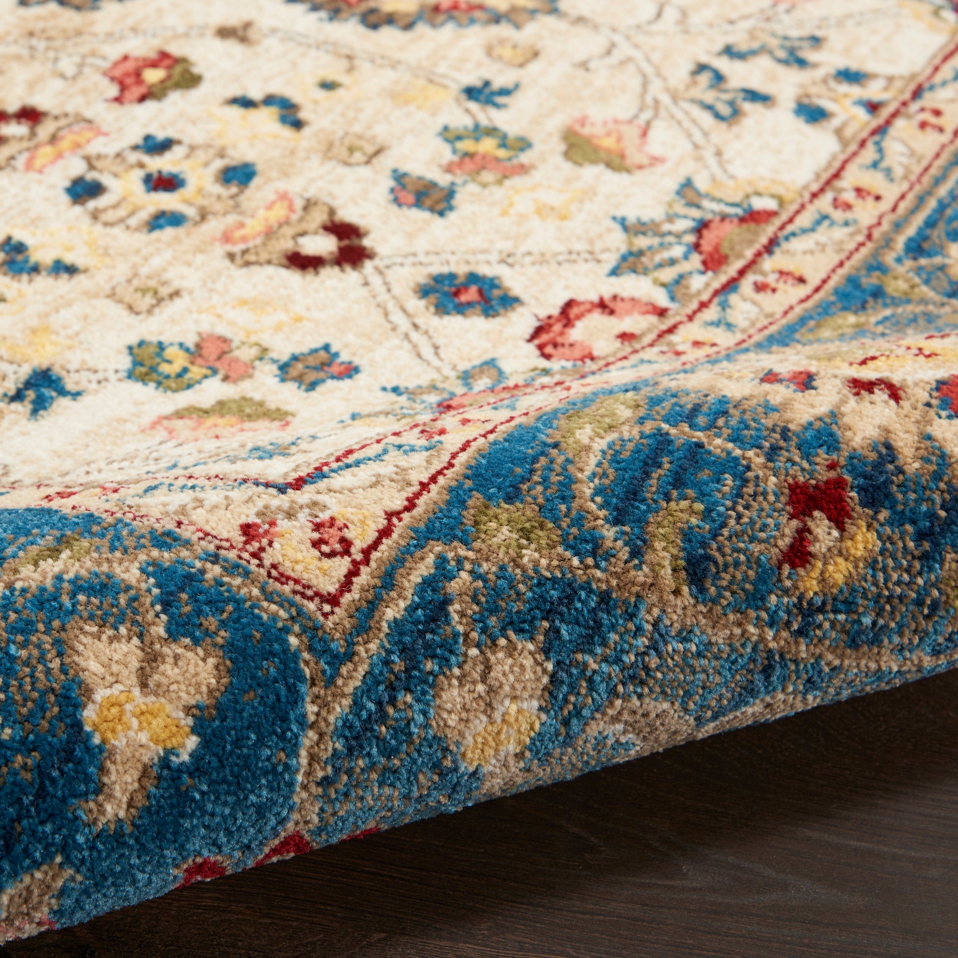 Nourison Home Karisma  Ivory Blue  Traditional