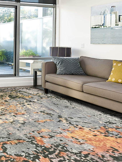 Artisan Toni Silver Green Transitional Knotted Rug - Rugs - Artisan - Atlanta Designer Rugs