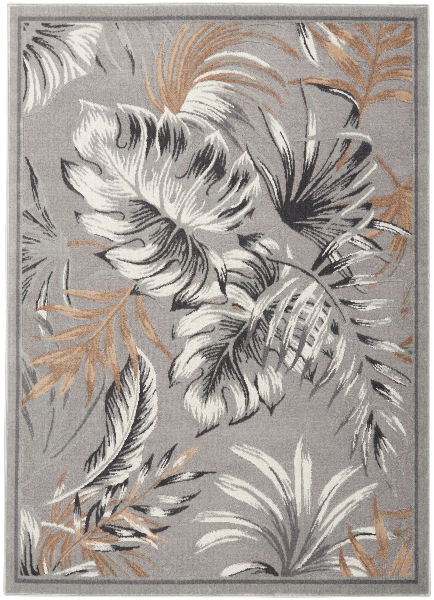 Nourison Home Seaside SDS01 Grey Contemporary Power-loomed Rug