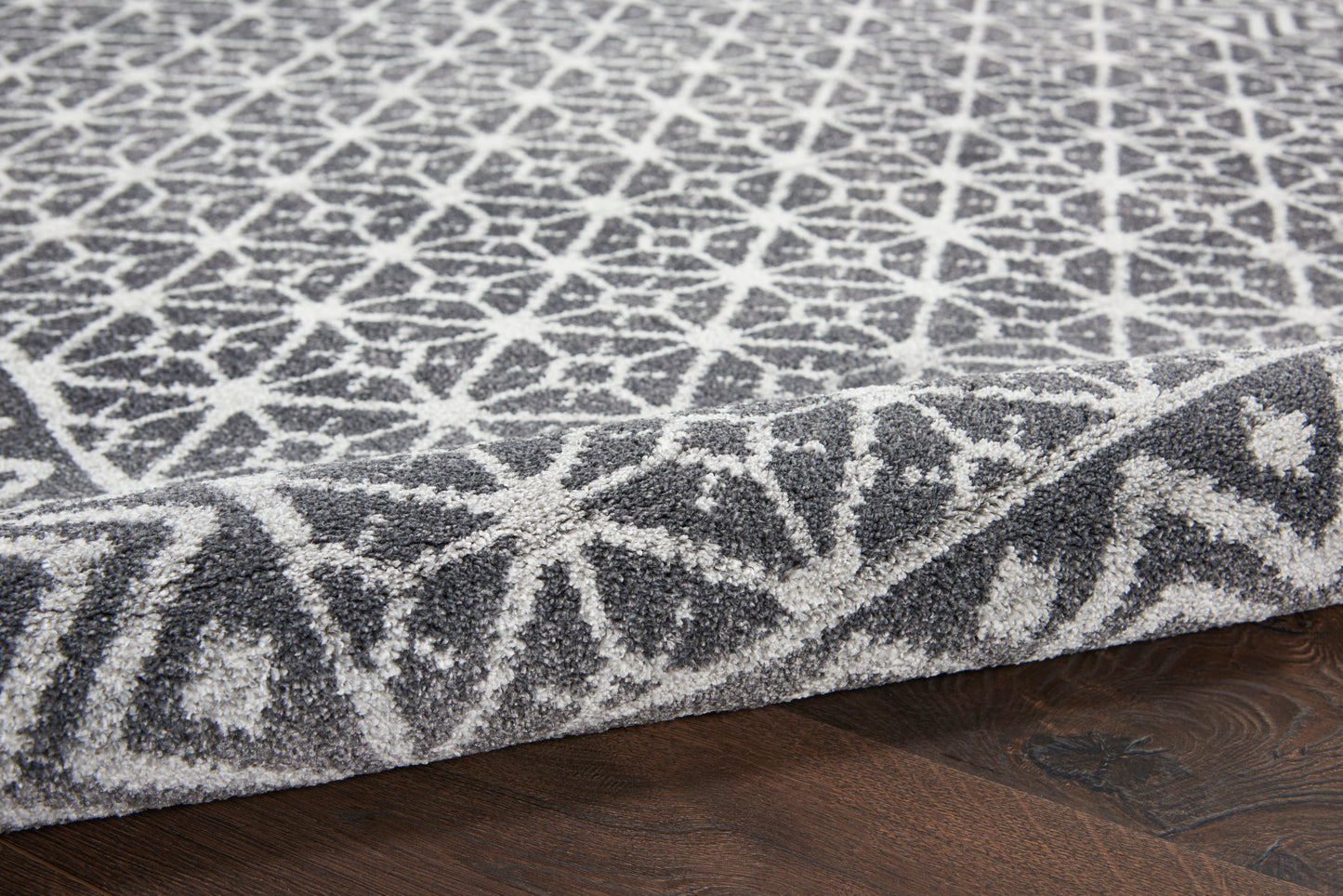 Nourison Home Palermo  Charcoal Silver  Contemporary