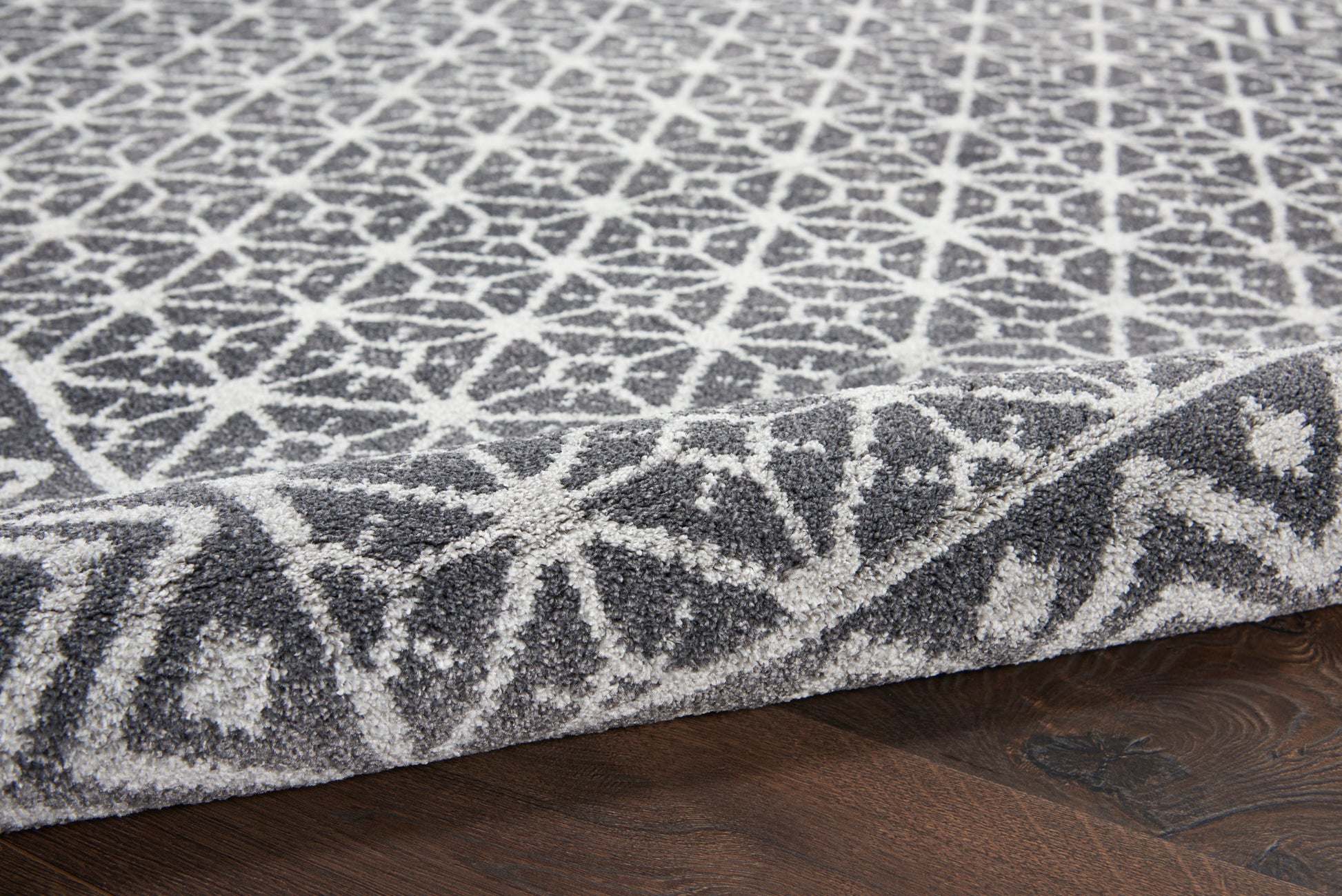 Nourison Home Palermo  Charcoal Silver  Contemporary