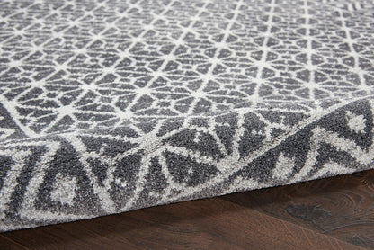 Nourison Home Palermo  Charcoal Silver  Contemporary