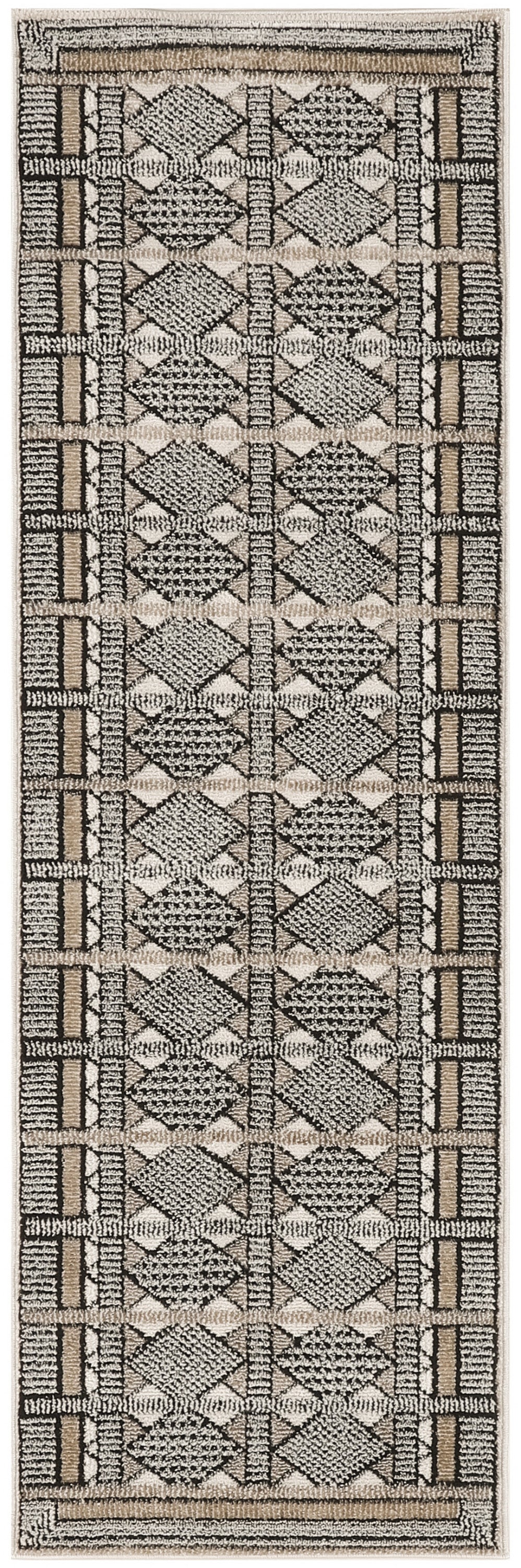 Nourison Home Nordic NRC06 Ivory Multicolor Contemporary Power-loomed Rug