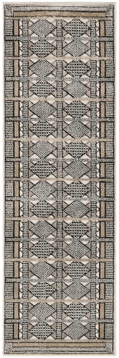 Nourison Home Nordic NRC06 Ivory Multicolor Contemporary Power-loomed Rug