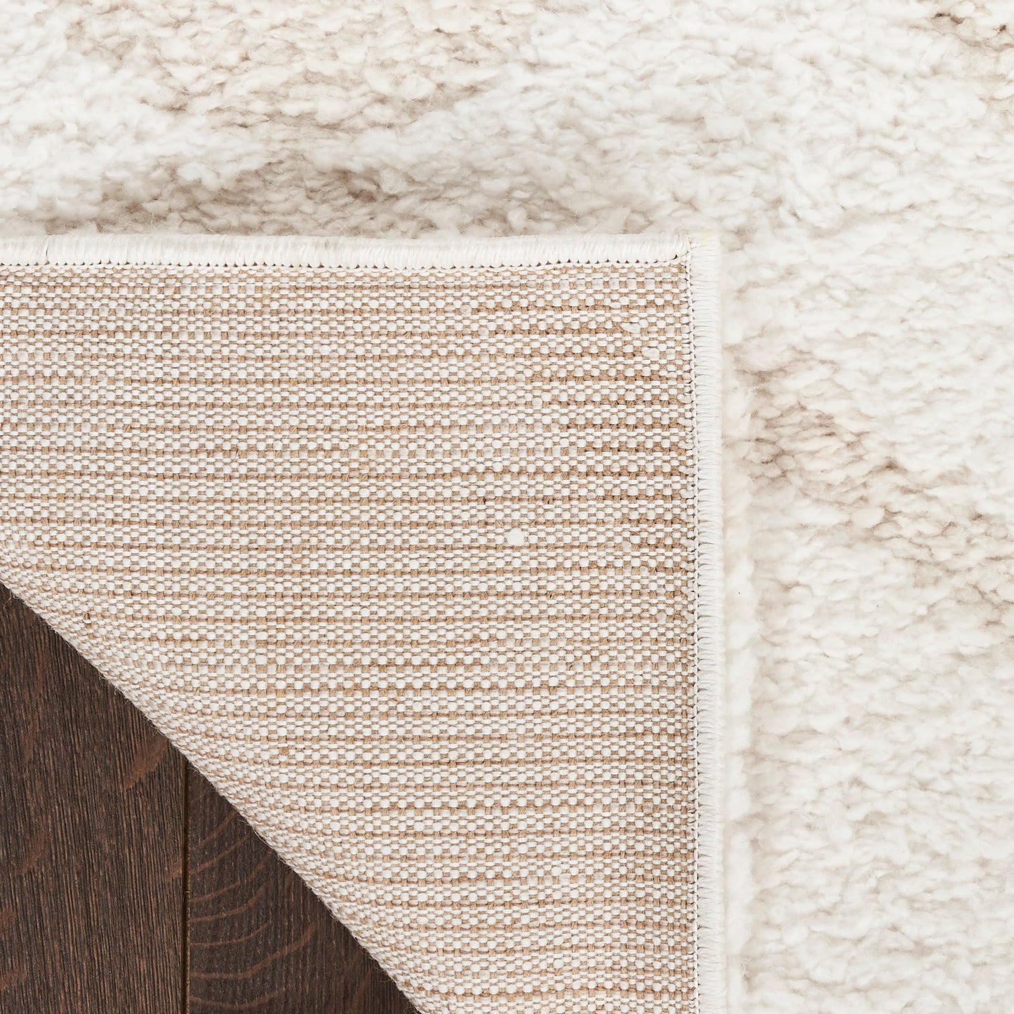 Nourison Home Modern Shag  Ivory Beige  Contemporary