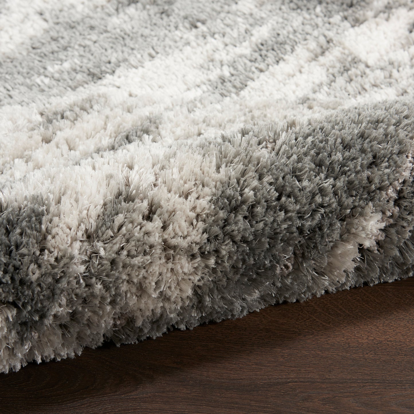 Nourison Home Dreamy Shag  Charcoal Ivory  Contemporary