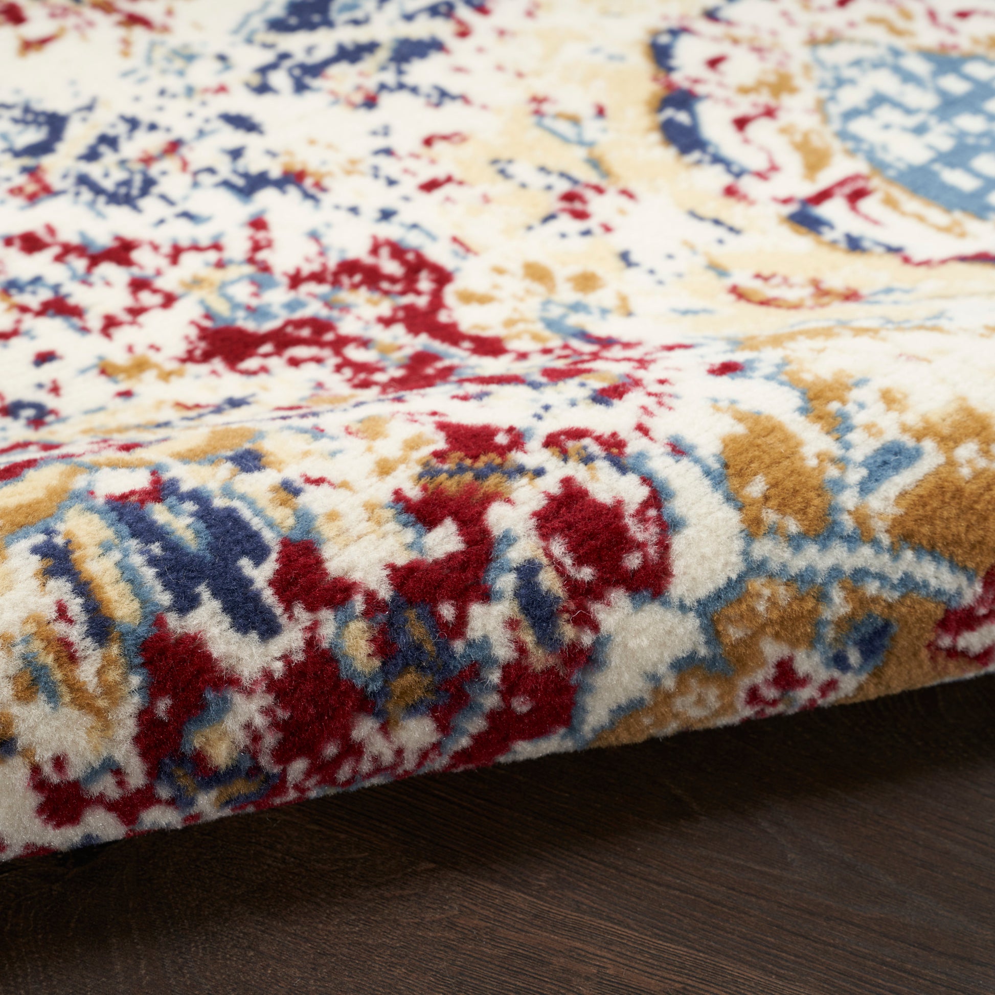 Nourison Home Grafix  Blue Multicolor  Traditional