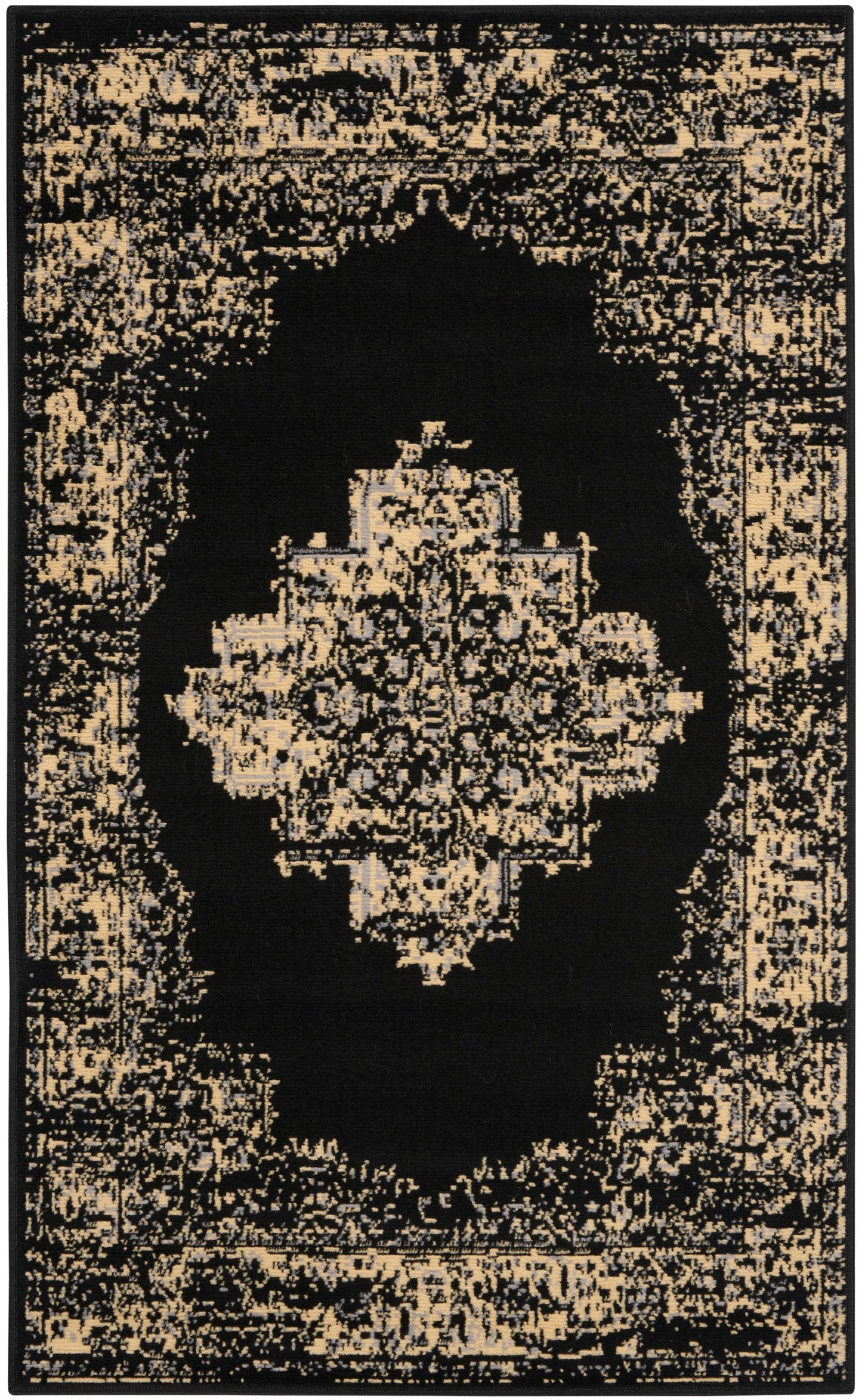 Nourison Home Grafix GRF14 Black Transitional Power-loomed Rug