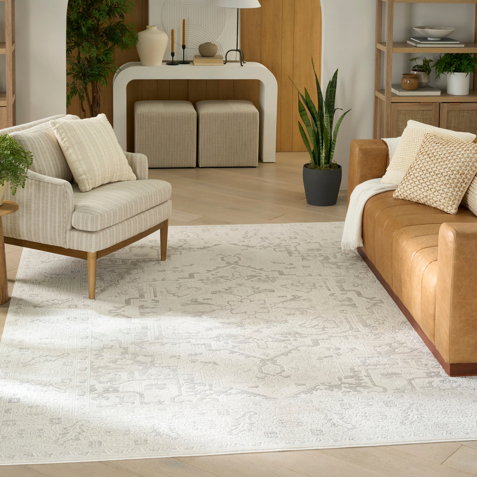 Nourison Home Grace  Grey  Traditional