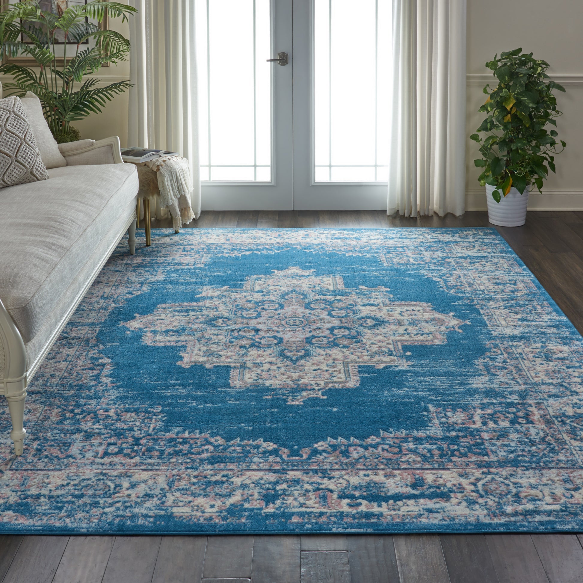 Nourison Home Grafix  Blue  Transitional