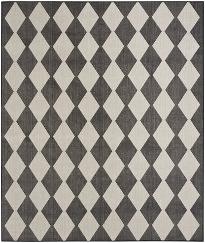 Nourison Home Positano POS04 Black Contemporary Power-loomed Rug