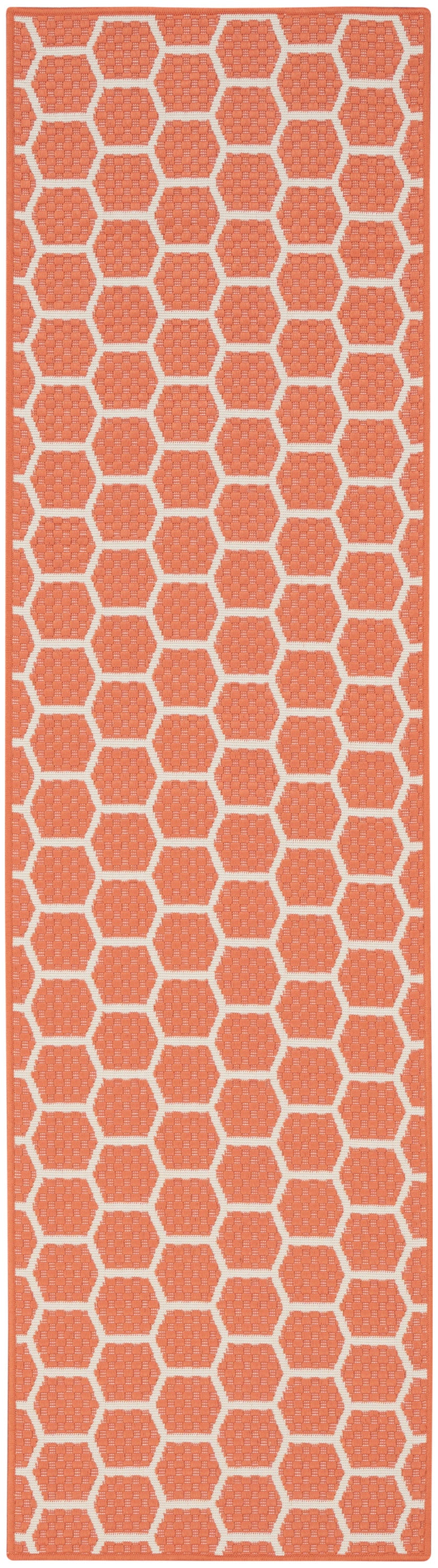 Nourison Home Twist Reversible TWS01 Coral Contemporary Loom-woven Rug