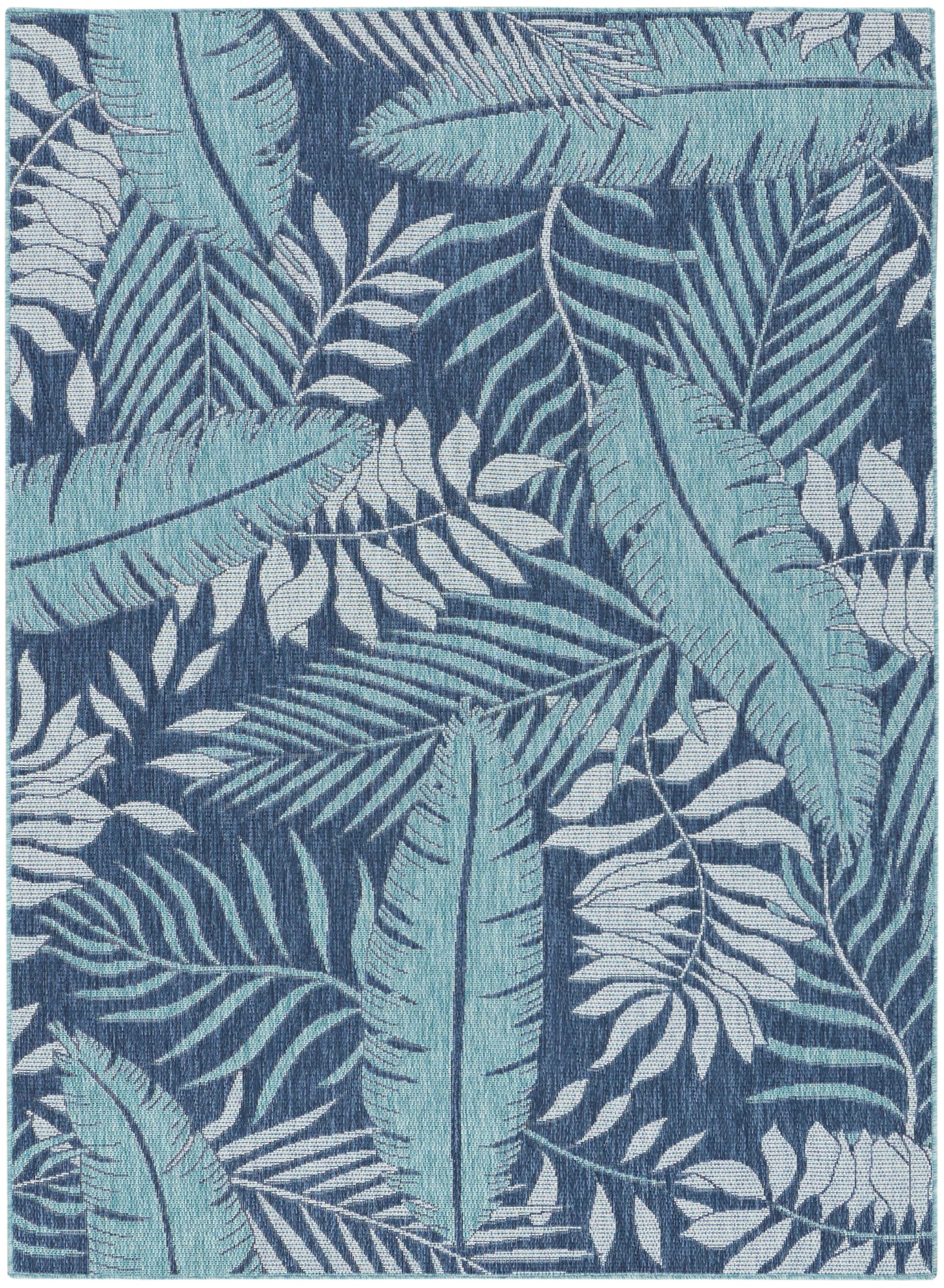 Nourison Home Garden Oasis GOA02 Navy Contemporary Power-loomed Rug