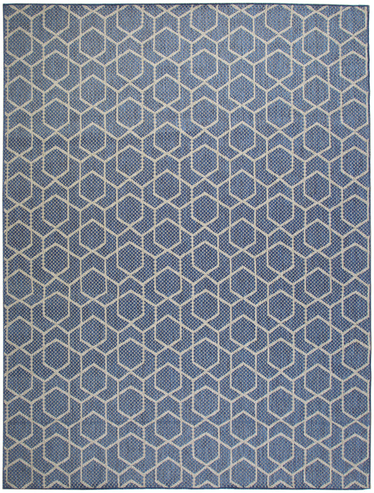 Nourison Home Horizon Indoor/Outdoor  Denim  Contemporary