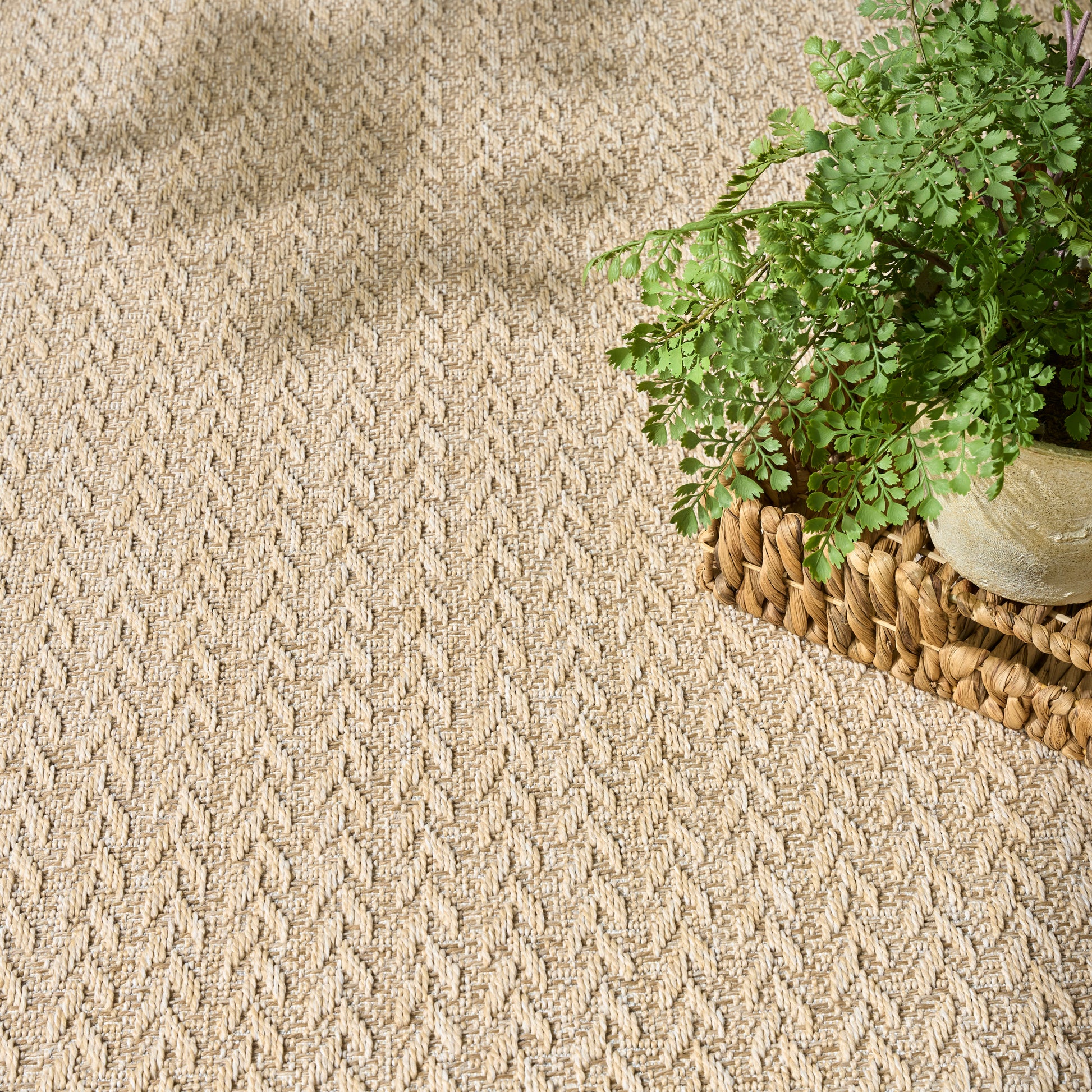 Nourison Home Tulum  Cream  Contemporary