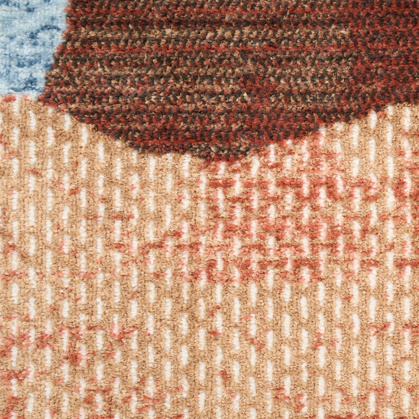 Nourison Home Nordic  Blue Multicolor  Contemporary