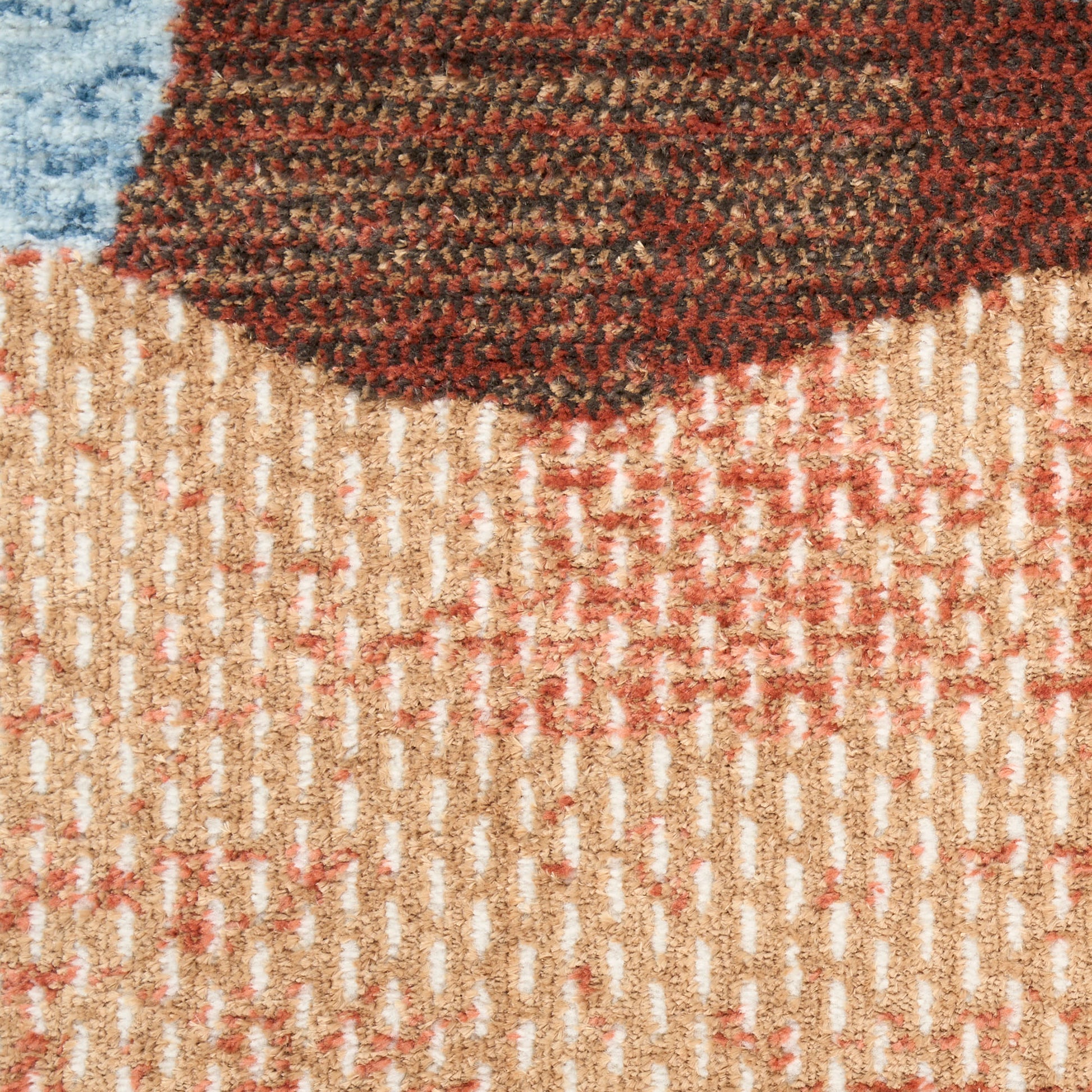 Nourison Home Nordic  Blue Multicolor  Contemporary