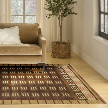 Nourison Home Nordic  Rust  Contemporary