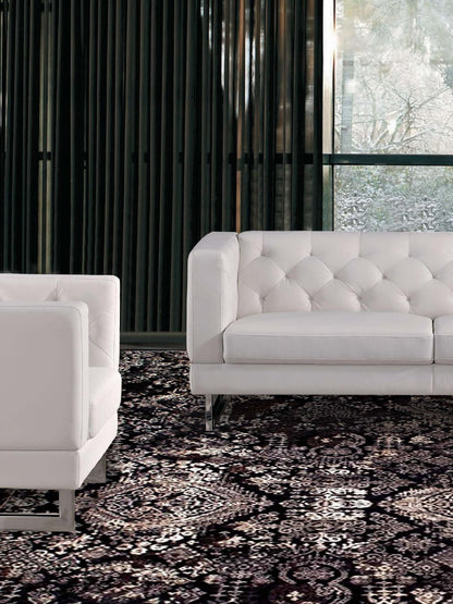 Artisan Dakota Black Silver Transitional Knotted Rug - Rugs - Artisan - Atlanta Designer Rugs