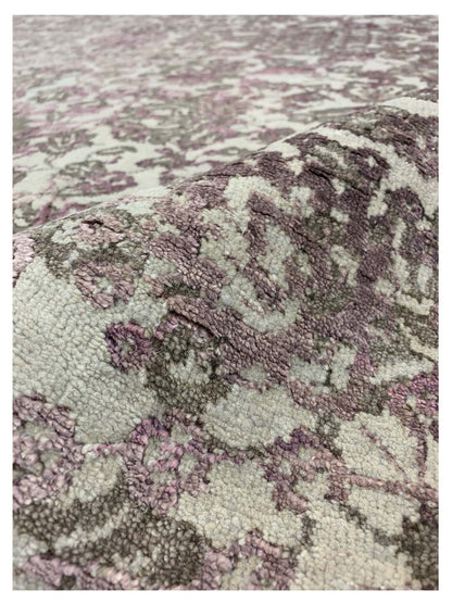 Artisan Reese Beige Purple Transitional Knotted Rug - Rugs - Artisan - Atlanta Designer Rugs