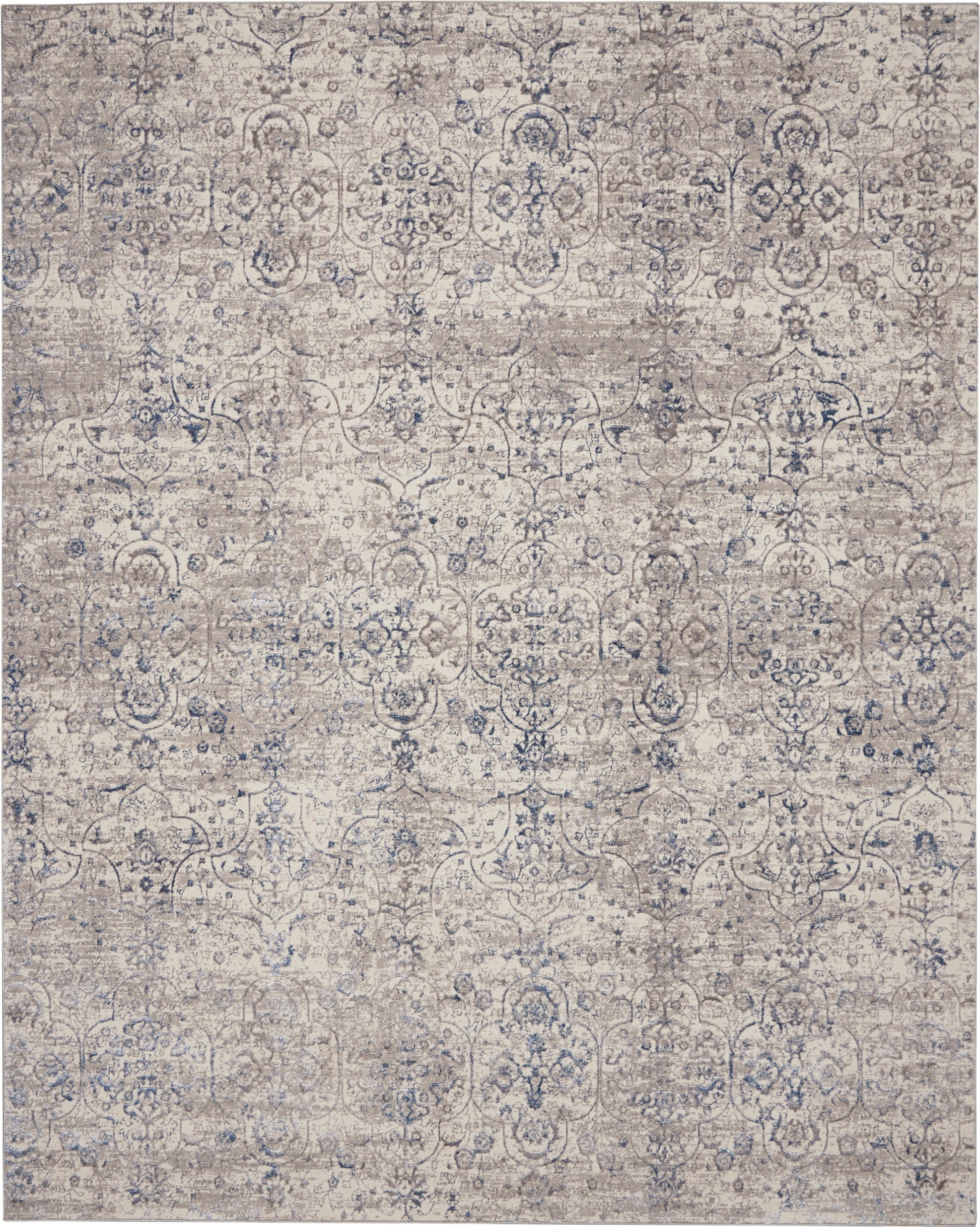 Nourison Home Royal Terrace  Beige Blue  Contemporary