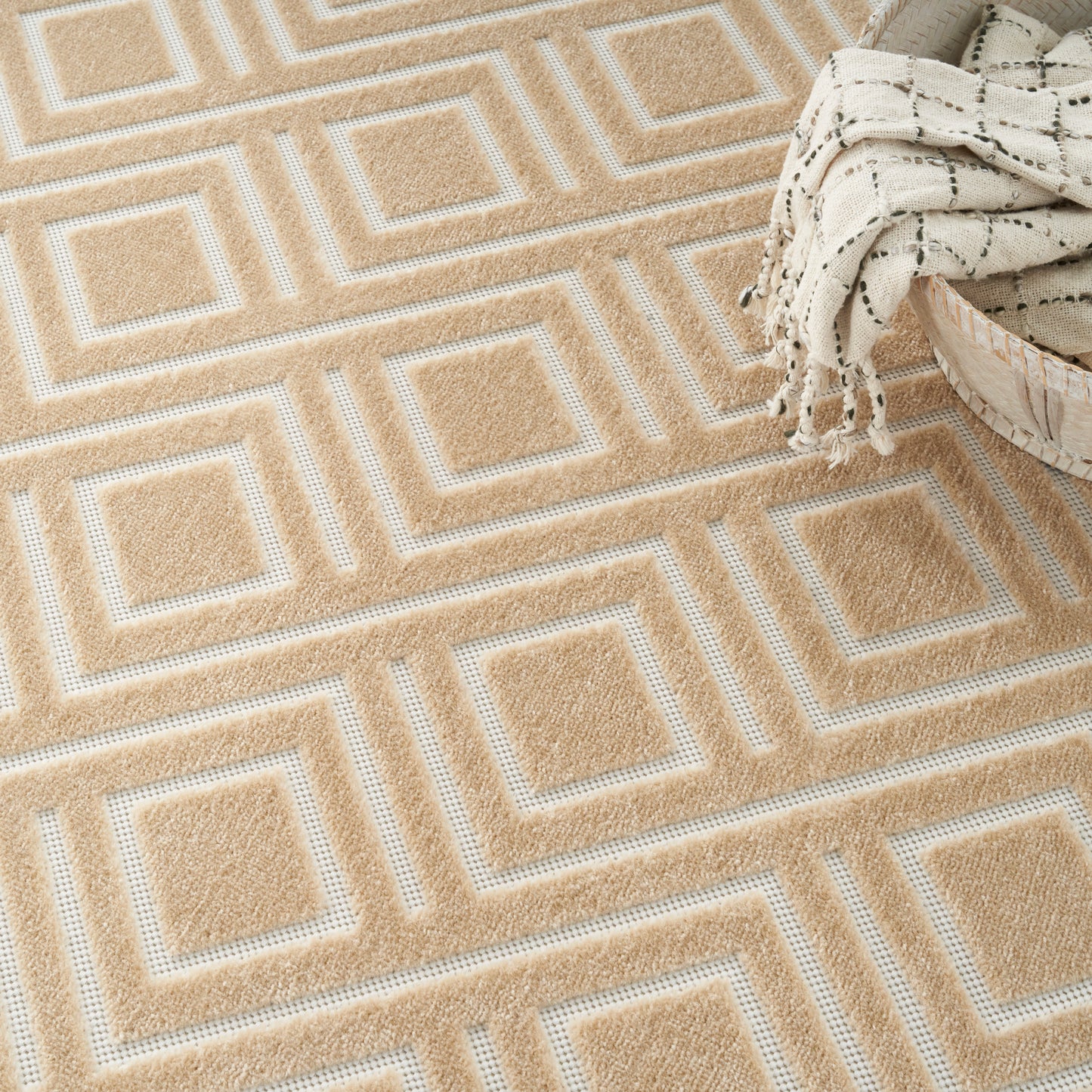 Nourison Home Care Free  Taupe  Contemporary