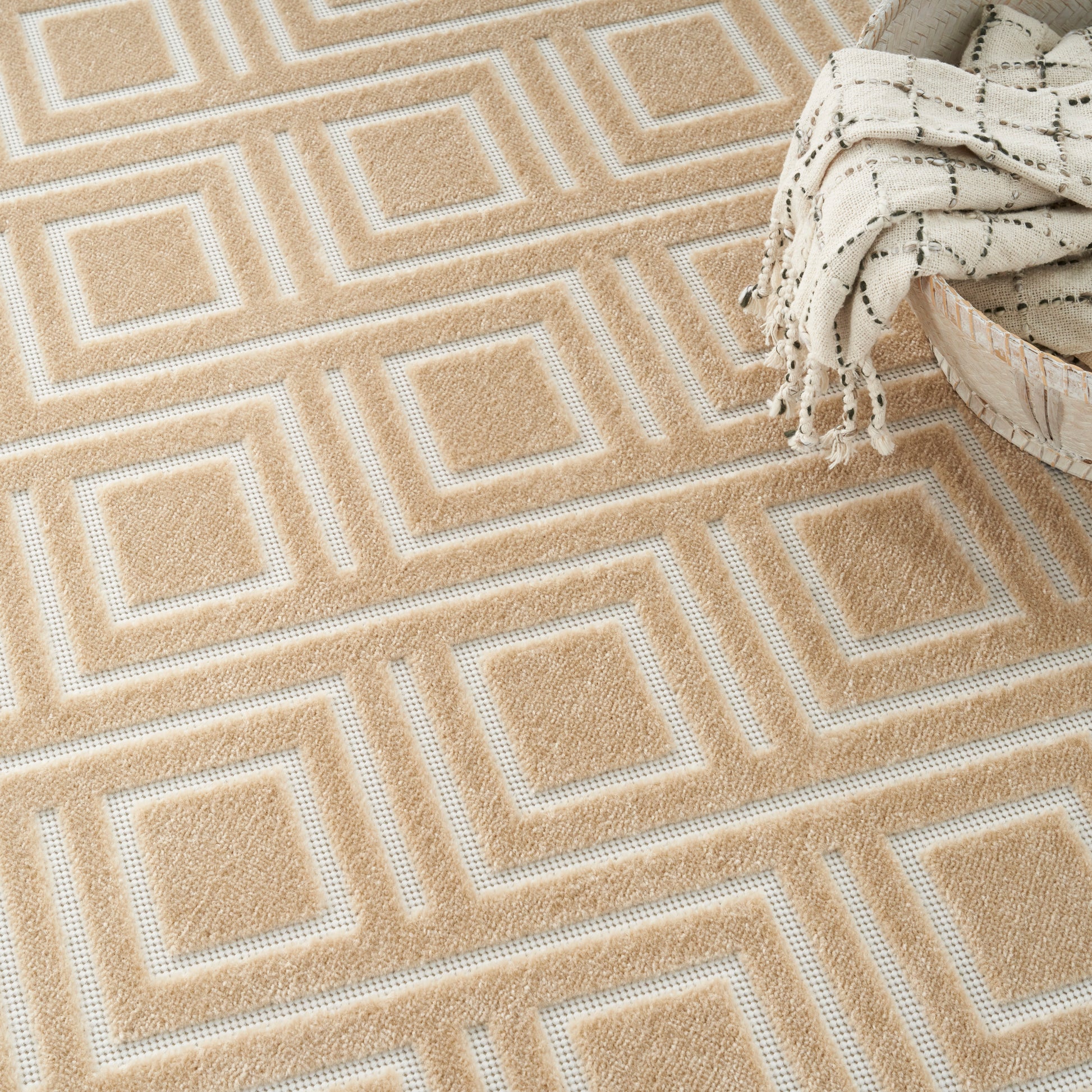 Nourison Home Care Free  Taupe  Contemporary