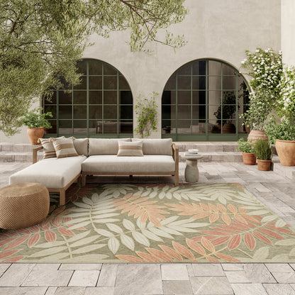 Nourison Home Aloha  Sage Rose  Contemporary