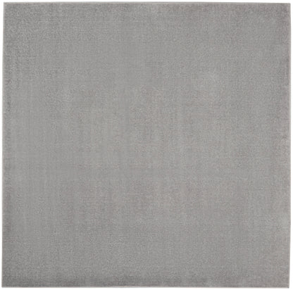 Nourison Home Nourison Essentials NRE01 Silver Grey Contemporary Power-loomed Rug