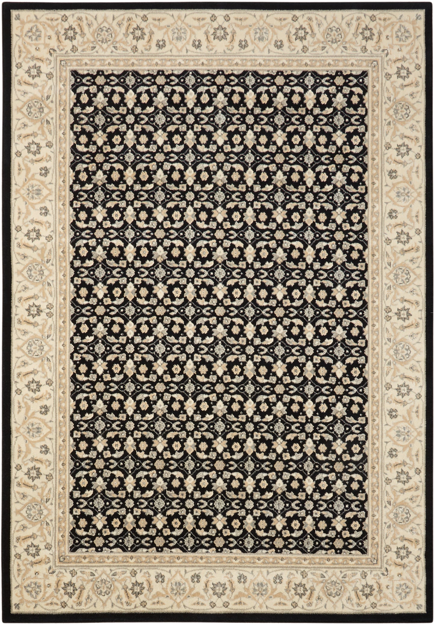 Nourison Home Persian Empire PE26 Black Traditional Loomed Rug