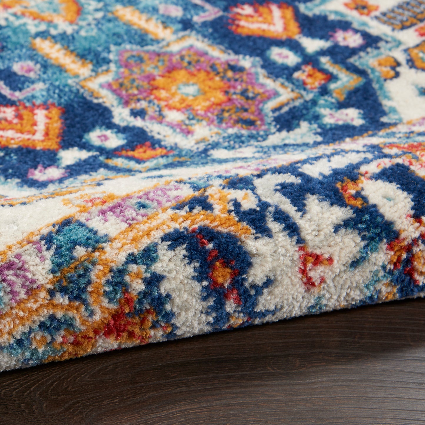 Nourison Home Passion  Blue Multicolor  Transitional