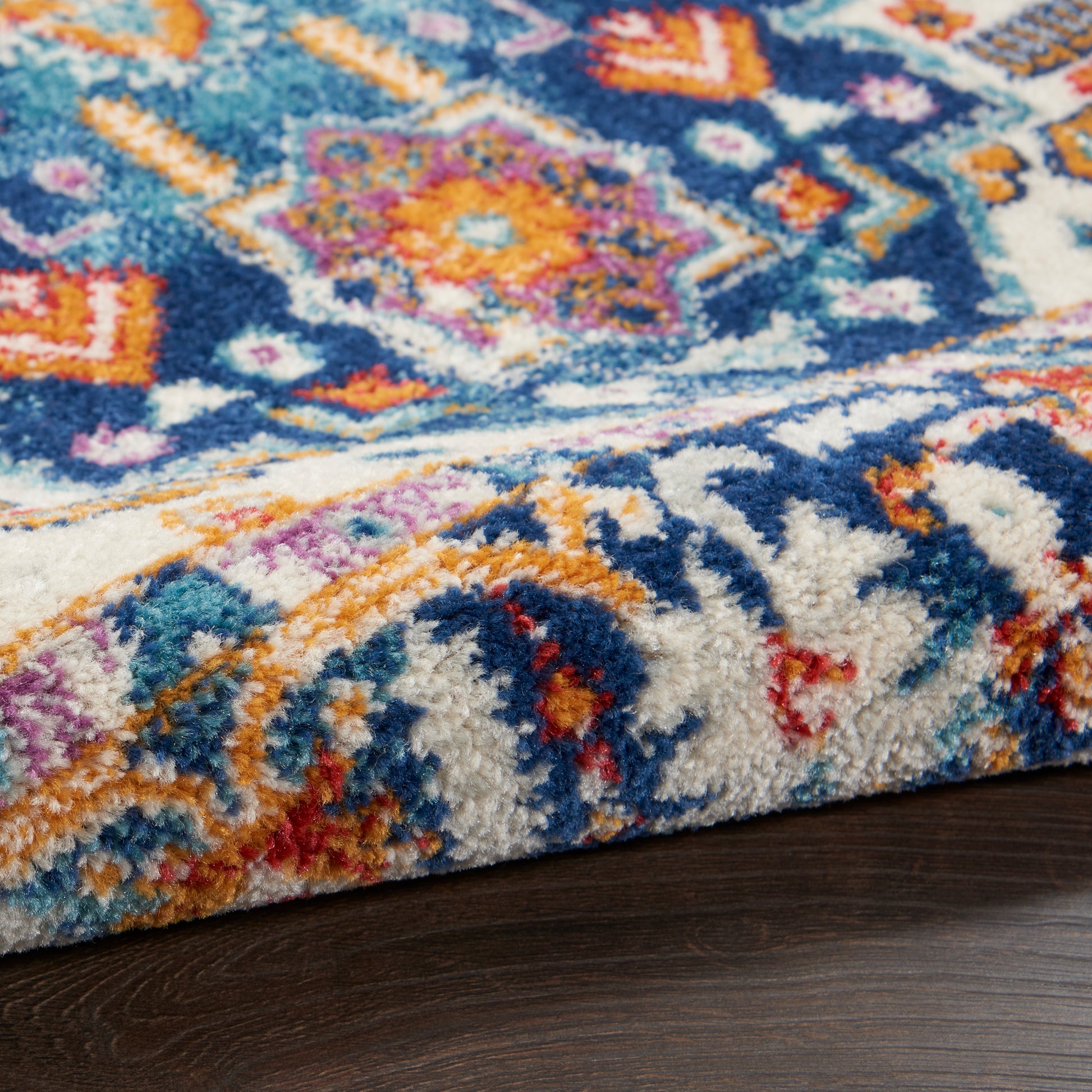 Nourison Home Passion  Blue Multicolor  Transitional